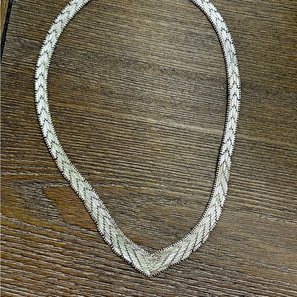 Tri Color Vintage Necklace. Sterling .925 - Picture 3 of 3